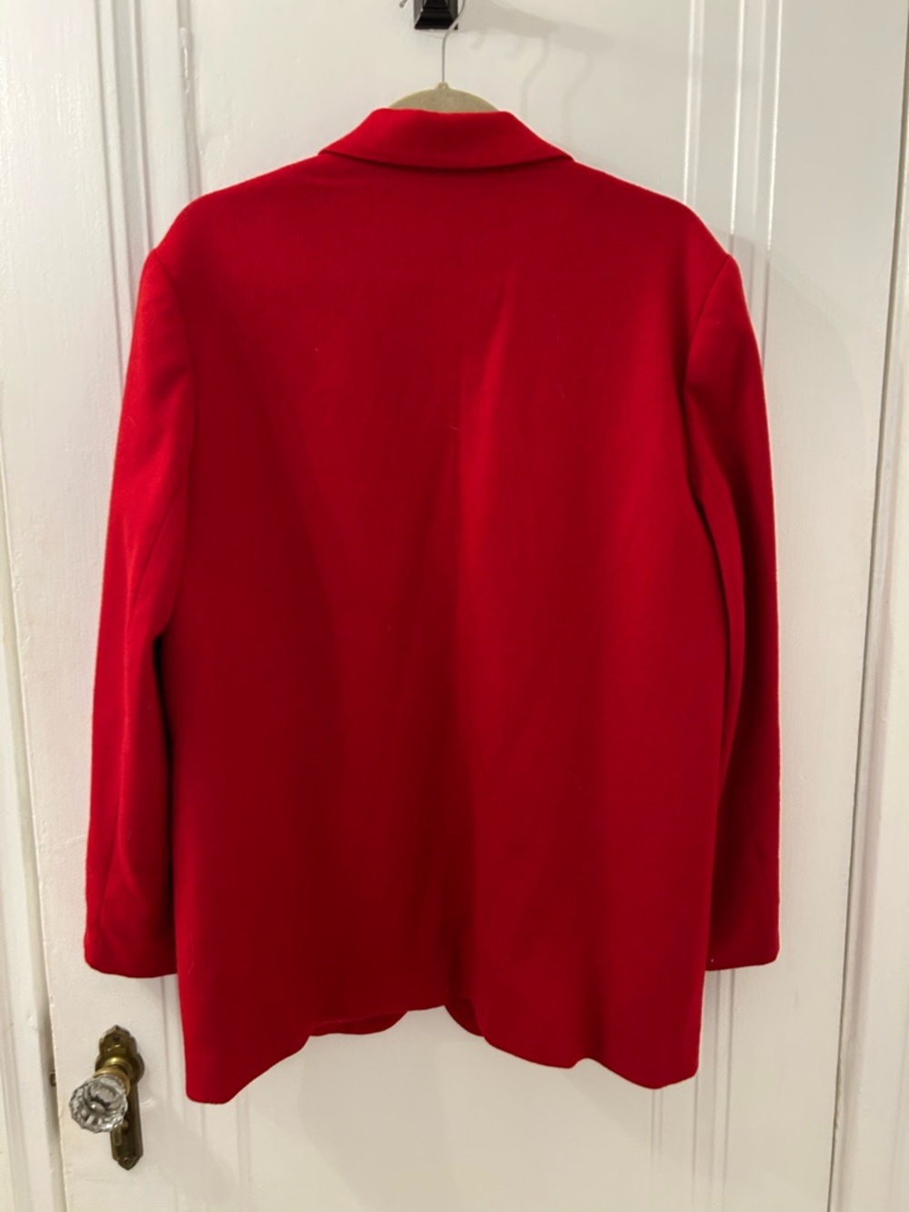 Vintage Red Single-Button Wool Blazer - Picture 5 of 5